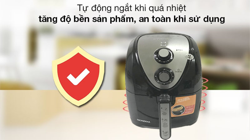 Nồi chiên không dầu Mondial AF-50-BI - Hàng chính hãng