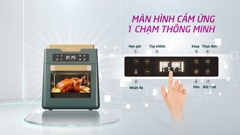 Nồi chiên không dầu Mutosi MF-99D - Hàng chính hãng