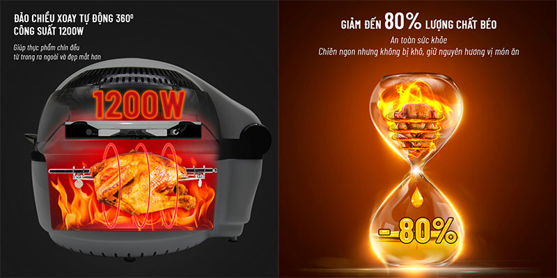 Nồi chiên không dầu Nagakawa NAG3303 - Hàng chính hãng