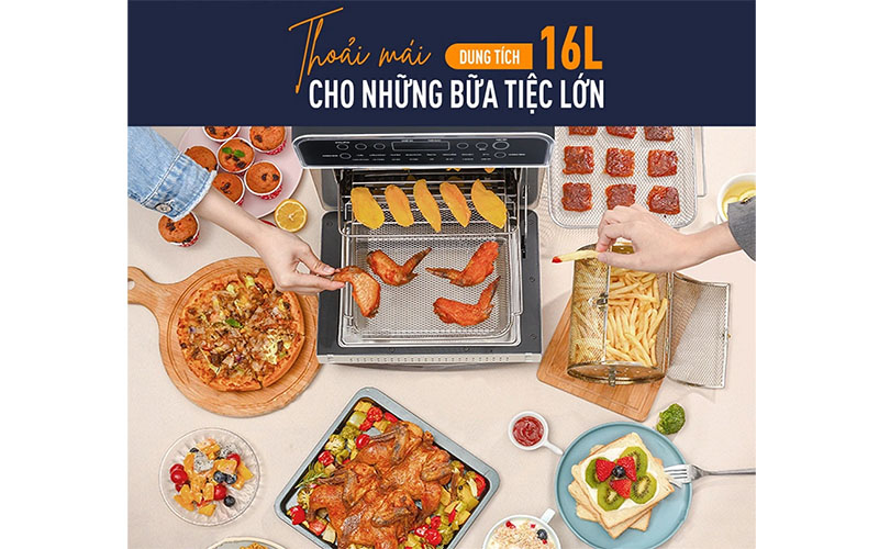 Nồi chiên không dầu Nagakawa NAG3308 - Hàng chính hãng