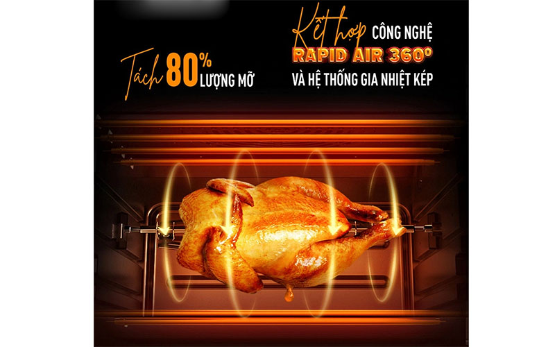 Nồi chiên không dầu Nagakawa NAG3308 - Hàng chính hãng