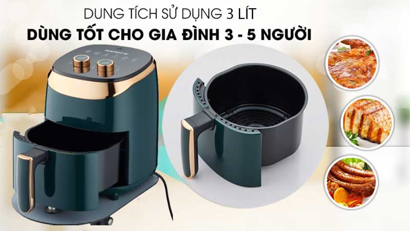 Nồi chiên không dầu Perfect PF-G03 - Hàng chính hãng