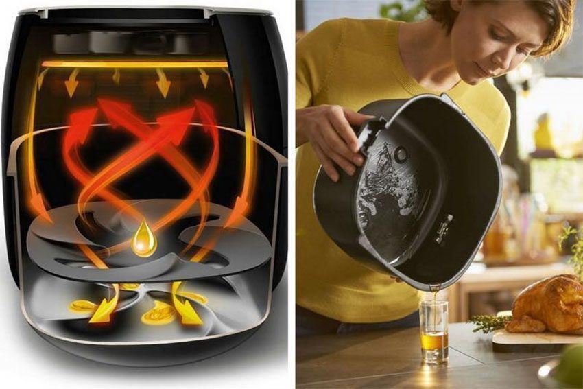 Nồi chiên không dầu Philips Airfryer HD9762/90 XXL - Hàng chính hãng