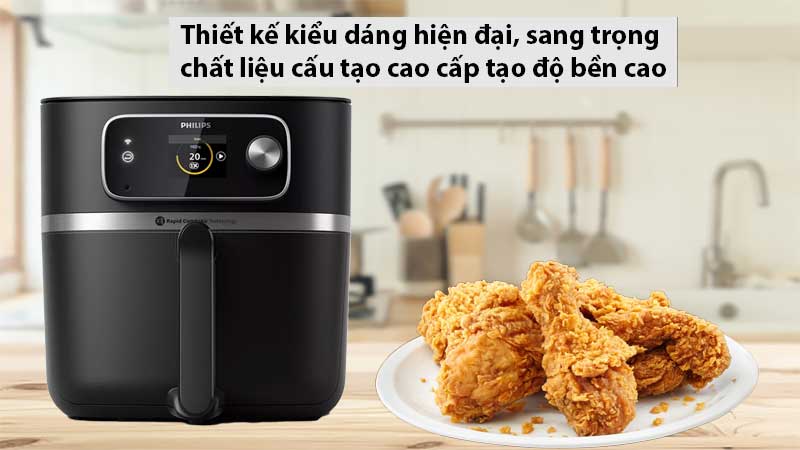 Nồi chiên không dầu Philips HD9880/90 - Hàng chính hãng