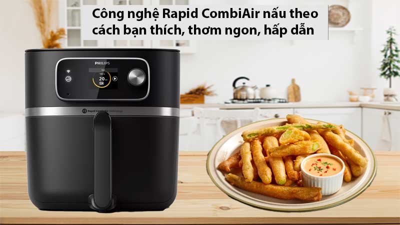 Nồi chiên không dầu Philips HD9880/90 - Hàng chính hãng