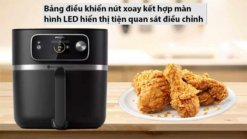 Nồi chiên không dầu Philips HD9880/90 - Hàng chính hãng