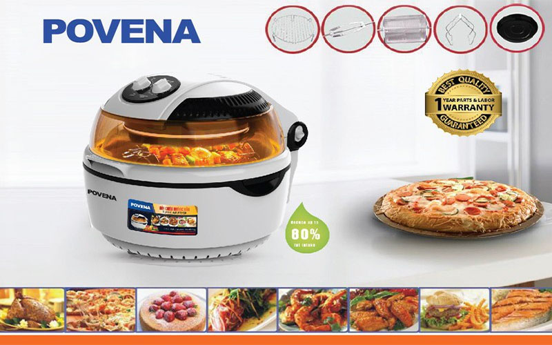 Nồi chiên không dầu Povena PVN-3610 - Hàng chính hãng