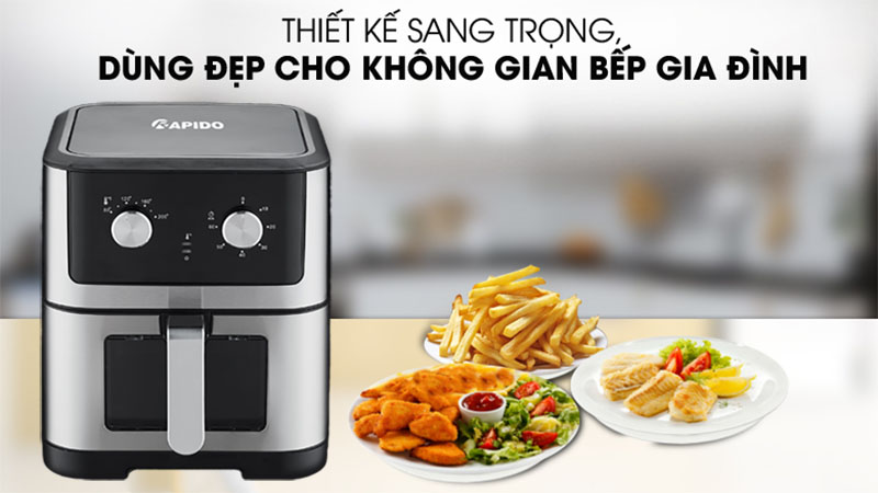 Nồi chiên không dầu Rapido RAF8.0M - Hàng chính hãng
