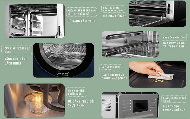 Nồi chiên không dầu SnapBee SNK1504DE - Hàng chính hãng