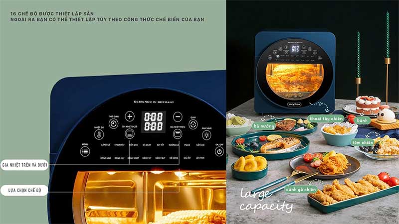 Nồi chiên không dầu SnapBee SNK1504DE - Hàng chính hãng