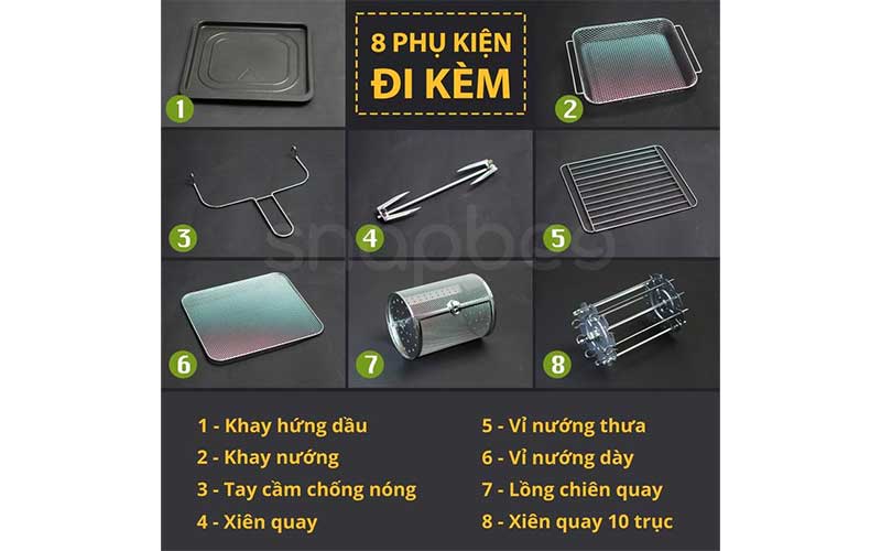 Nồi chiên không dầu SnapBee SNK1504DE - Hàng chính hãng
