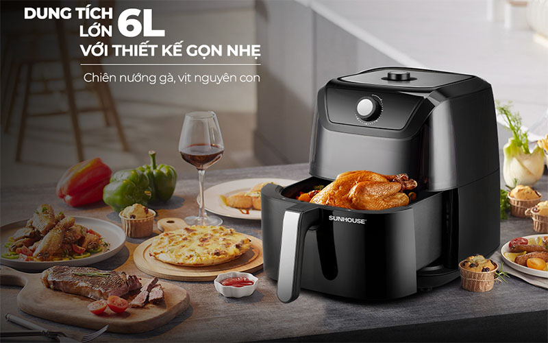 Nồi chiên không dầu Sunhouse SHD4028 - Hàng chính hãng