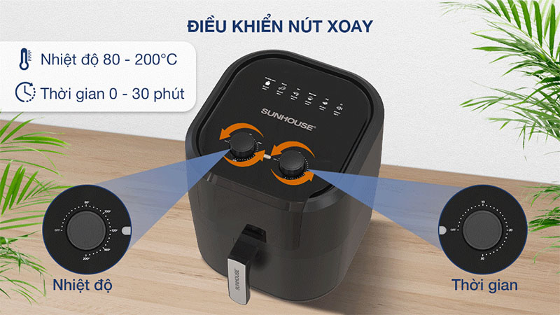 Nồi chiên không dầu Sunhouse SHD4036 - Hàng chính hãng