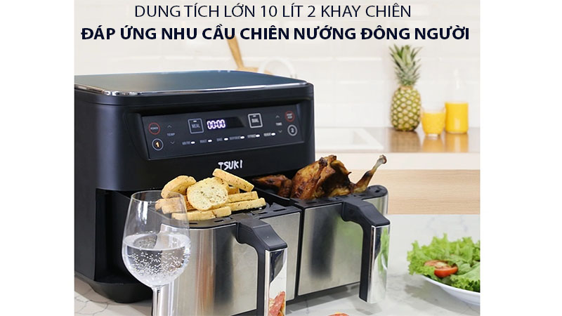 Nồi chiên không dầu Tsuki TS-AF1001 - Hàng chính hãng