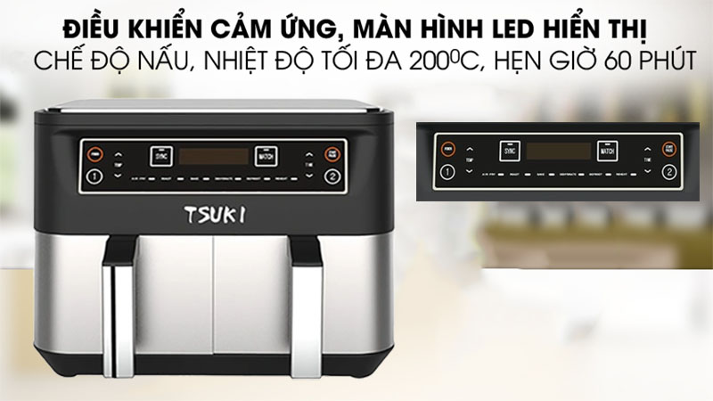 Nồi chiên không dầu Tsuki TS-AF1001 - Hàng chính hãng