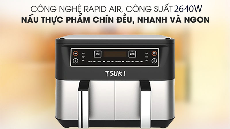 Nồi chiên không dầu Tsuki TS-AF1001 - Hàng chính hãng