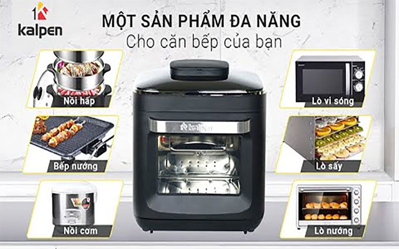Nồi chiên không dầu hơi nước Kalpen X15 - Hàng chính hãng