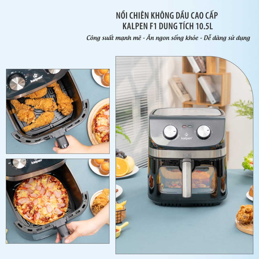 Nồi chiên không dầu Kalpen F1 - Hàng chính hãng