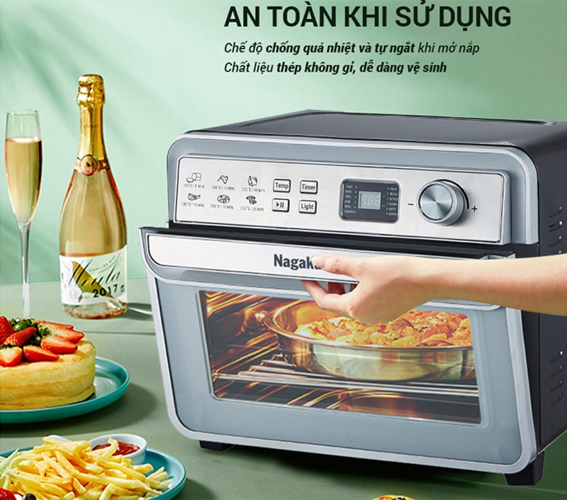 Nồi chiên không dầu 24L Nagakawa NAG3309 - Hàng chính hãng