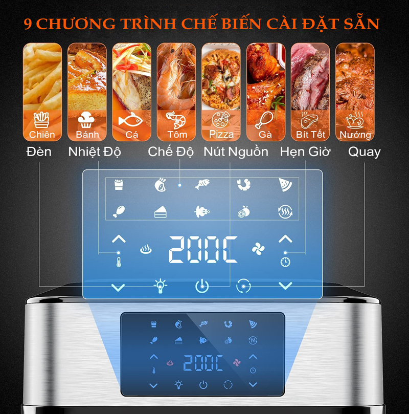 Nồi chiên không dầu Smart Choice AFO-16D - Hàng chính hãng