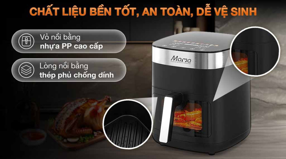 Nồi chiên không dầu Sunhouse Mama SHD4092 - Hàng chính hãng