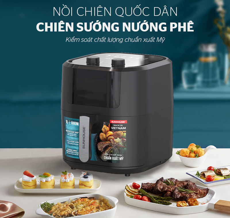 Nồi chiên không dầu Sunhouse SHD4037  - Hàng chính hãng