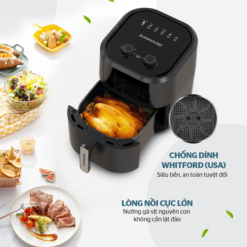 Nồi chiên không dầu Sunhouse SHD4037  - Hàng chính hãng