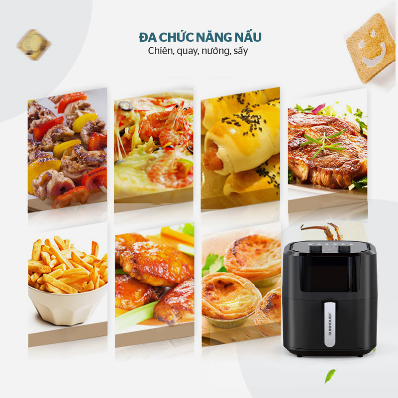 Nồi chiên không dầu Sunhouse SHD4037  - Hàng chính hãng