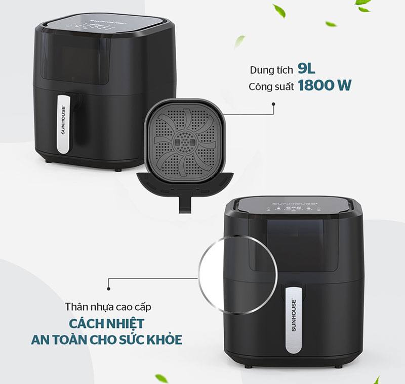 Nồi chiên không dầu Sunhouse SHD4082 - Hàng chính hãng