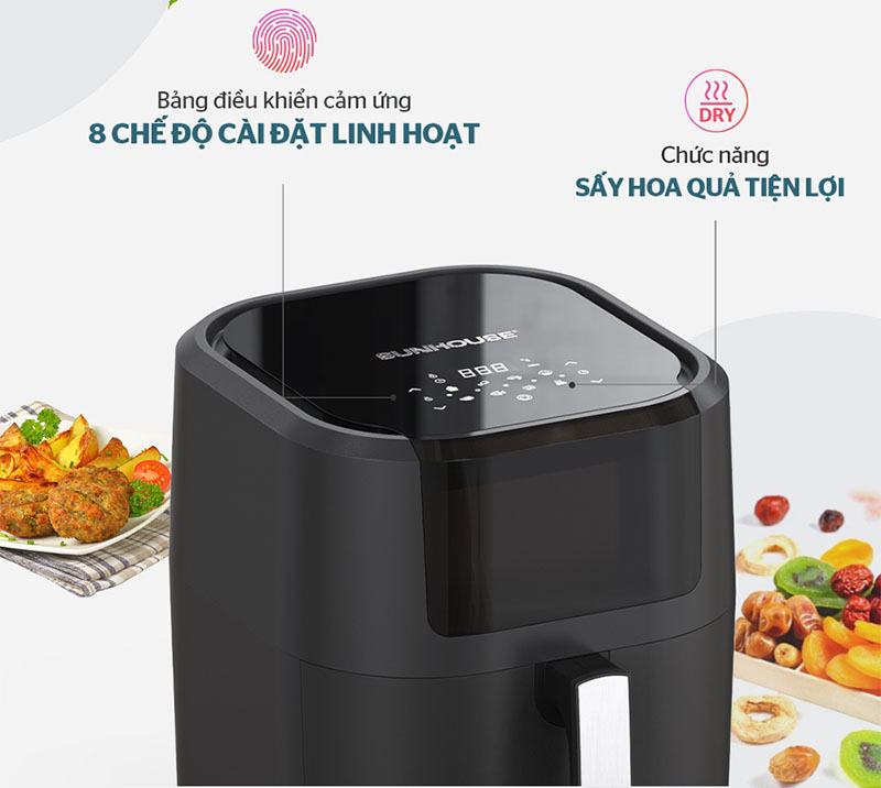 Nồi chiên không dầu Sunhouse SHD4082 - Hàng chính hãng