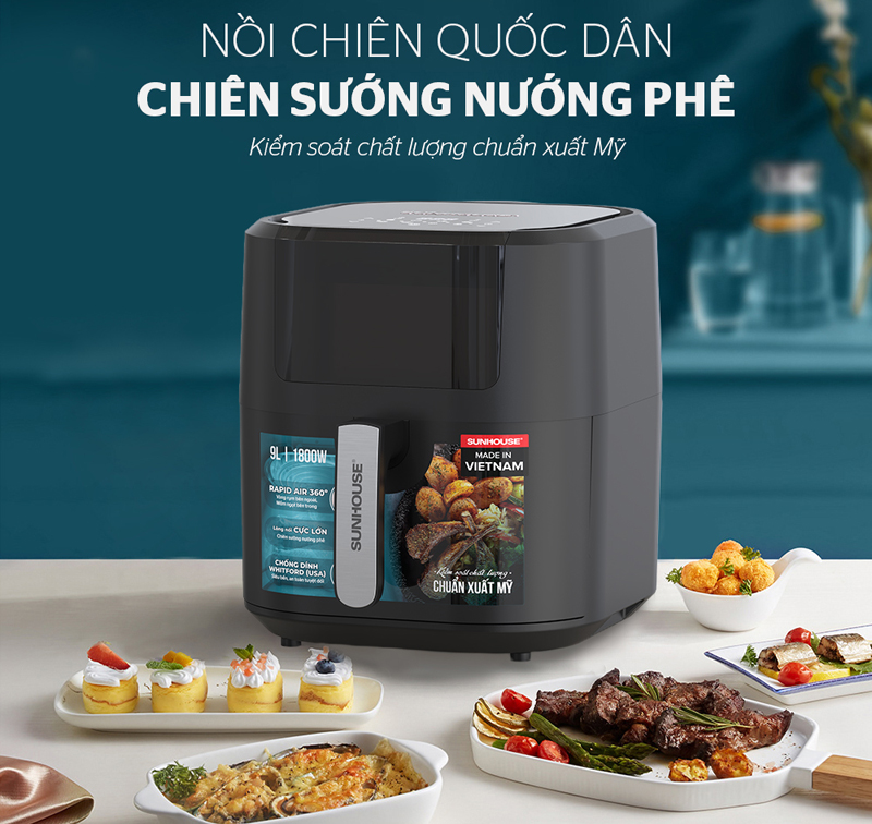 Nồi chiên không dầu Sunhouse SHD4082 - Hàng chính hãng