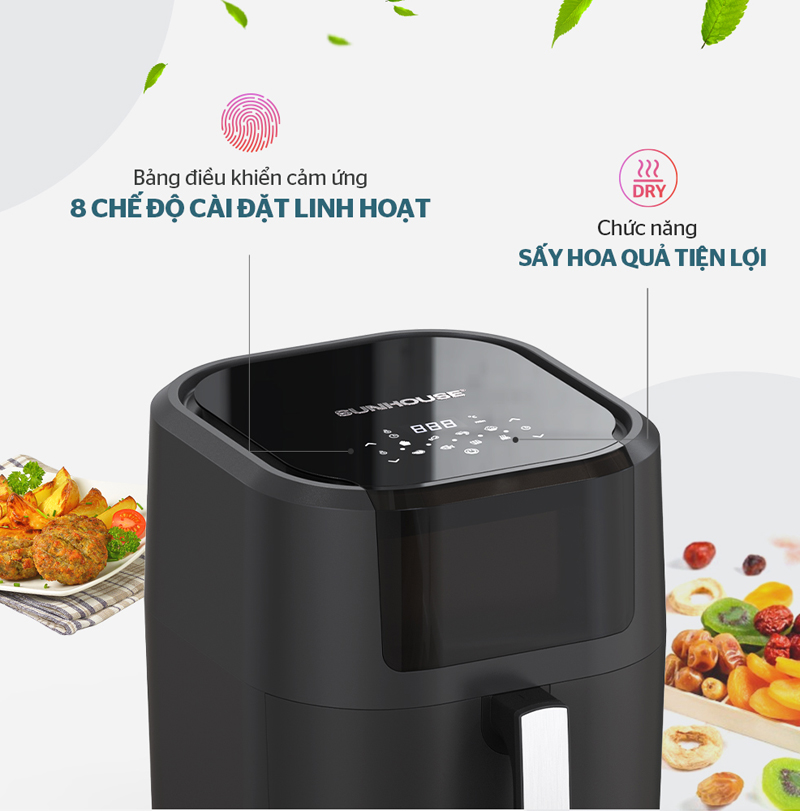 Nồi chiên không dầu Sunhouse 9 lít SHD4089 - Hàng chính hãng