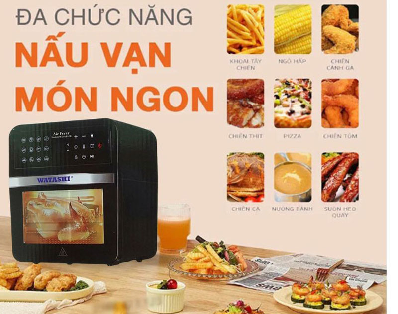 Nồi chiên không dầu Watashi WA-812AFE  - Hàng chính hãng