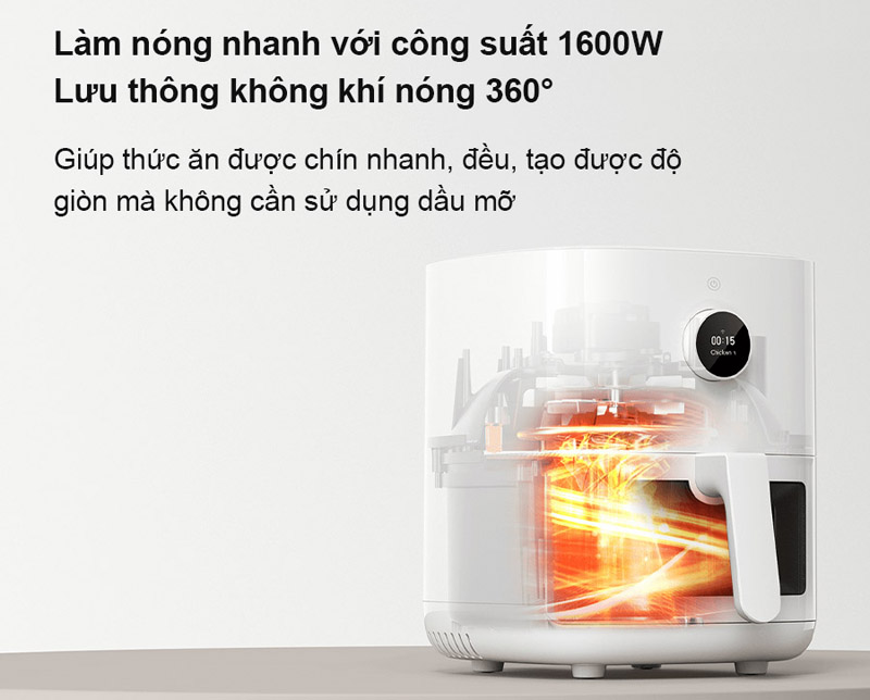 Nồi chiên không dầu Xiaomi SMART AIR FRYER PRO  - Hàng chính hãng