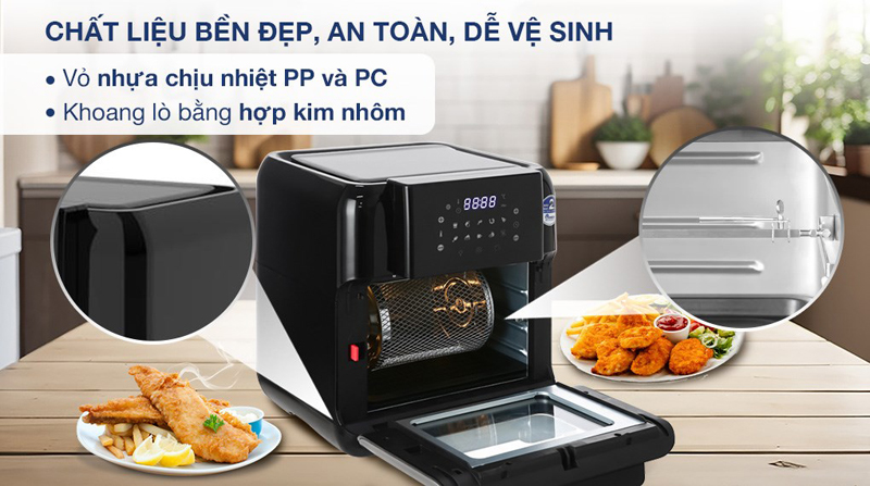 Nồi chiên không dầu BlueStone AFB-5888 - Hàng chính hãng