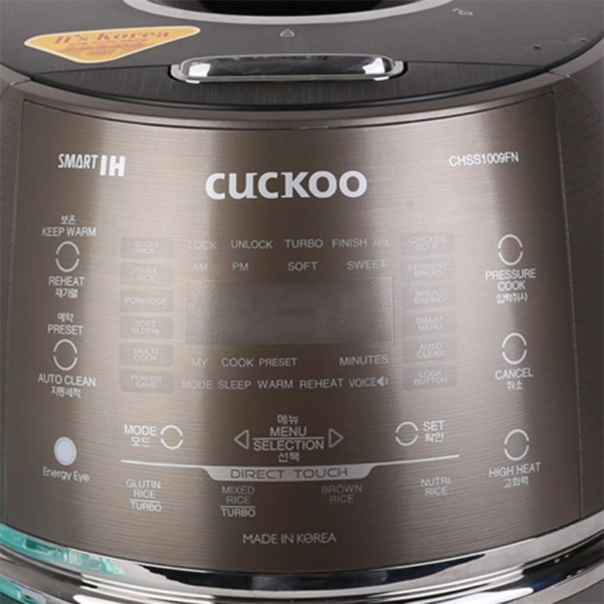 Nồi cơm-áp suất điện tử Cuckoo CRP-CHSS1009FN - Hàng chính hãng
