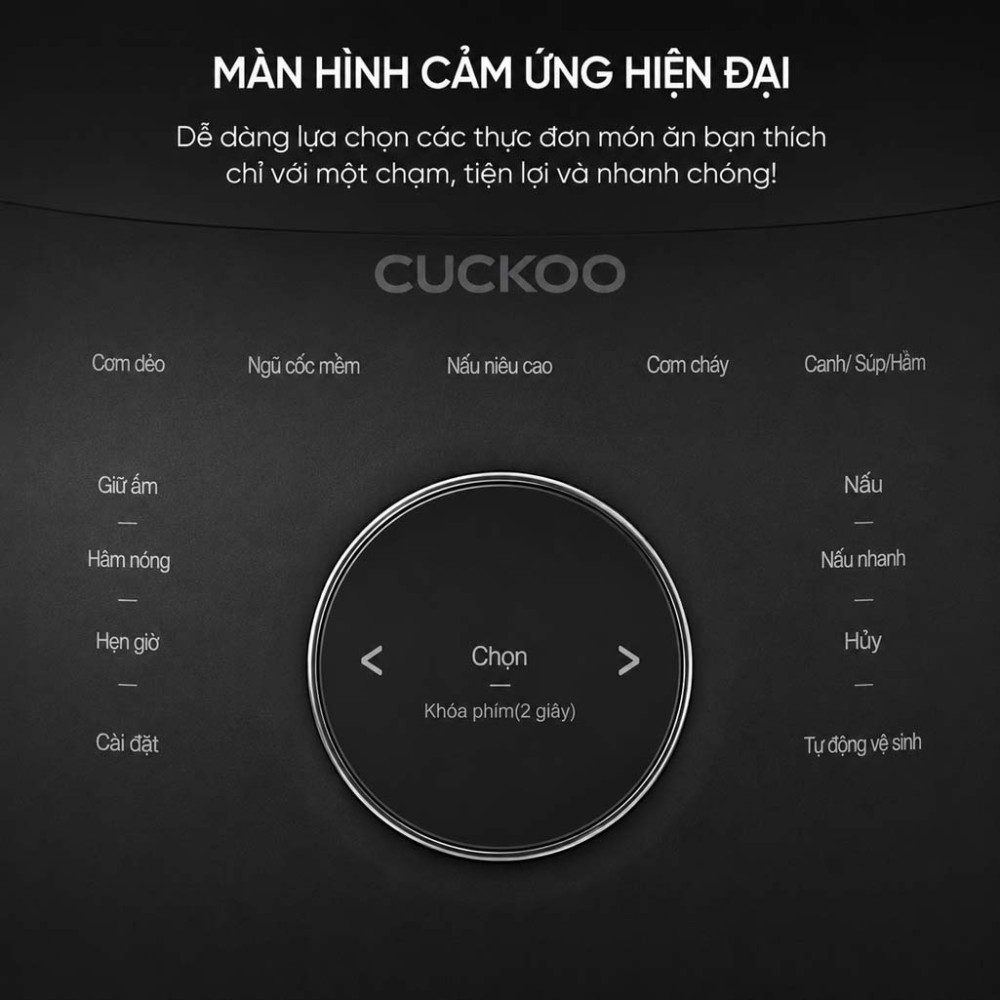 Nồi cơm áp suất cao tần Cuckoo CRP-LHBR1000F/ GRGRCRCKV - Hàng chính hãng