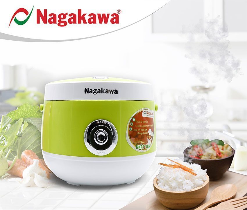 Nồi cơm điện 1.8 lít Nagakawa NAG0101 - Hàng chính hãng