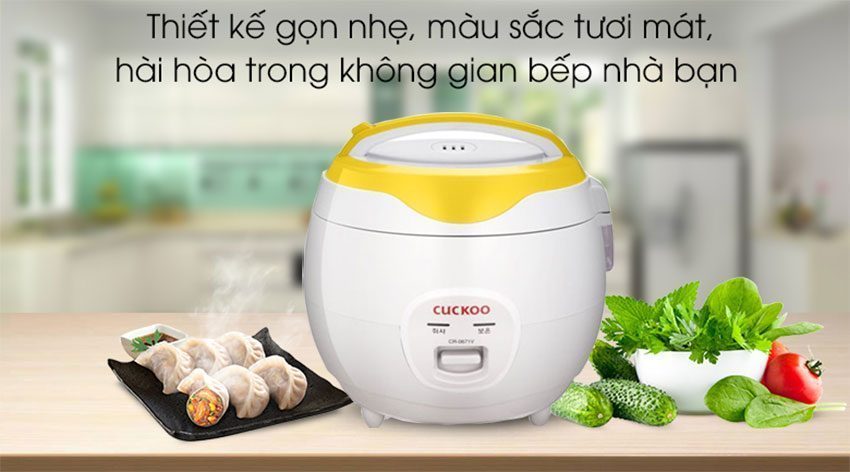 Nồi cơm điện nắp gài Cuckoo CR-0681Y - Hàng chính hãng