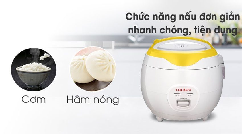 Nồi cơm điện nắp gài Cuckoo CR-0681Y - Hàng chính hãng