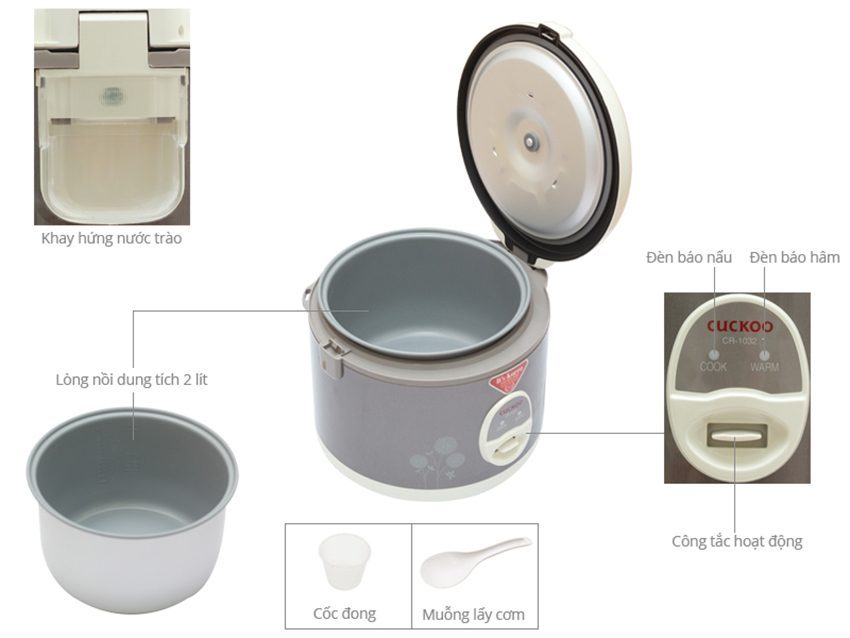 Nồi cơm điện Cuckoo CR-1032 - Hàng chính hãng