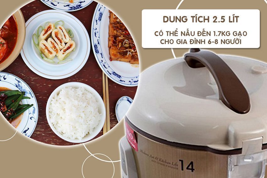 Nồi cơm điện Cuckoo CR-1413G 2.5L - Hàng chính hãng