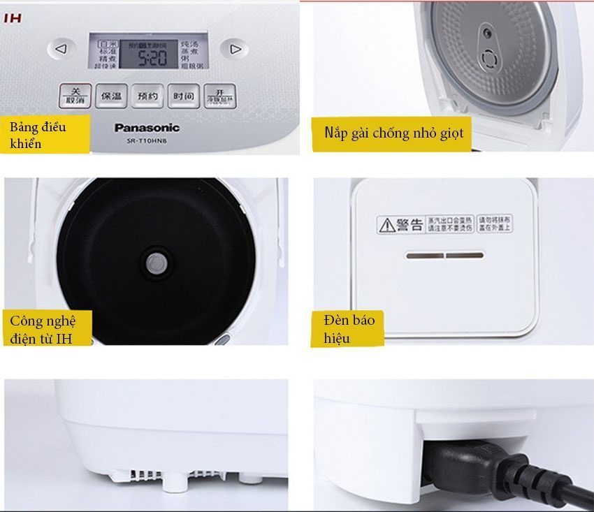 Nồi cơm điện IH đa năng Panasonic SR-T10HN8 (3L) - Hàng chính hãng