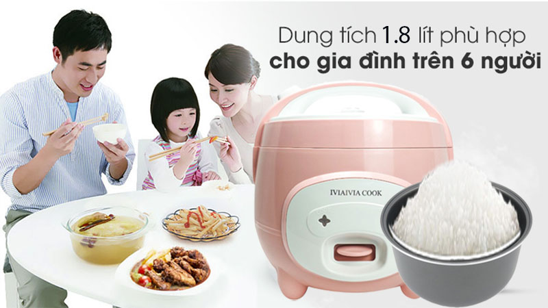 Nồi cơm điện IVIAIVIA COOK MM-1800 - Hàng chính hãng