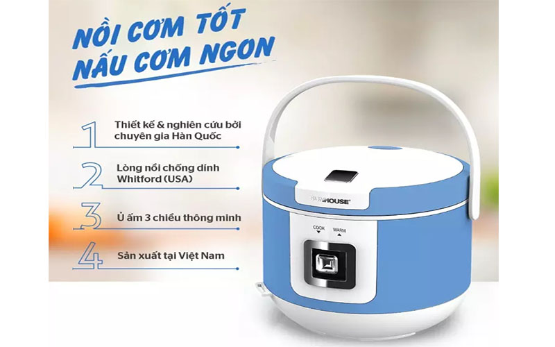 Nồi cơm điện Sunhouse SHD8655G - Hàng chính hãng