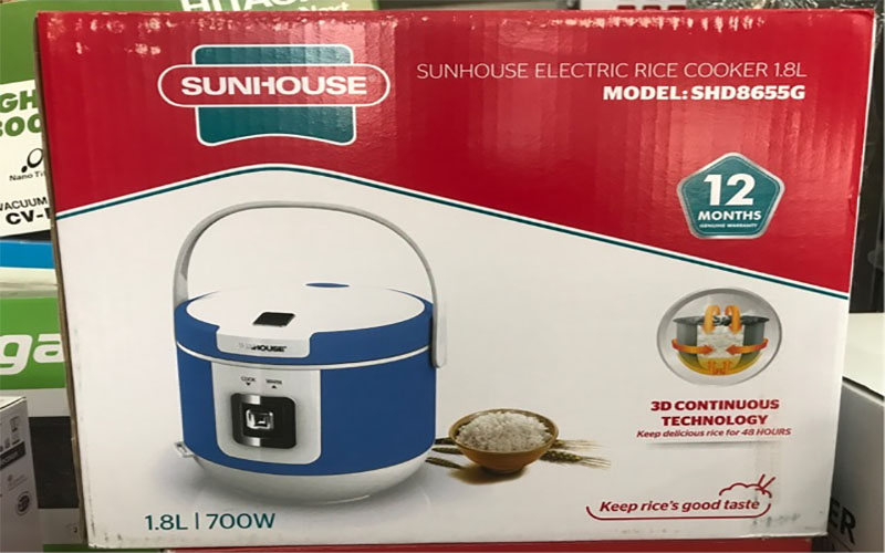 Nồi cơm điện Sunhouse SHD8655G - Hàng chính hãng