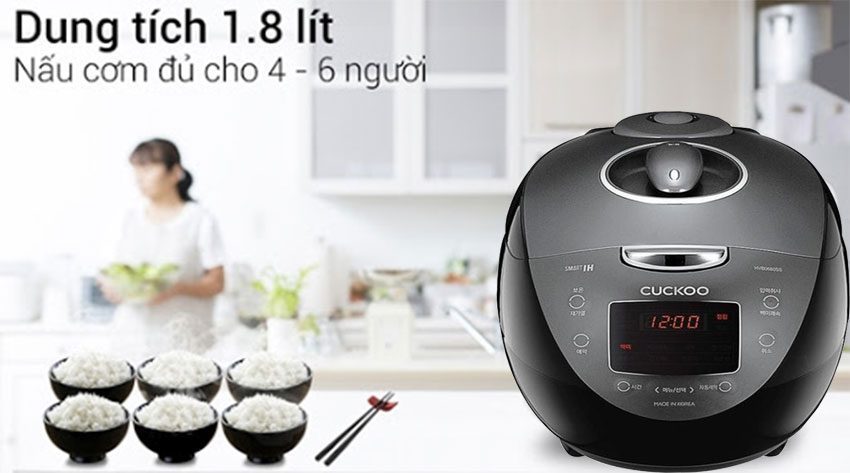 Nồi cơm điện cao tần Cuckoo CRP-HUF1080SS - Hàng chính hãng