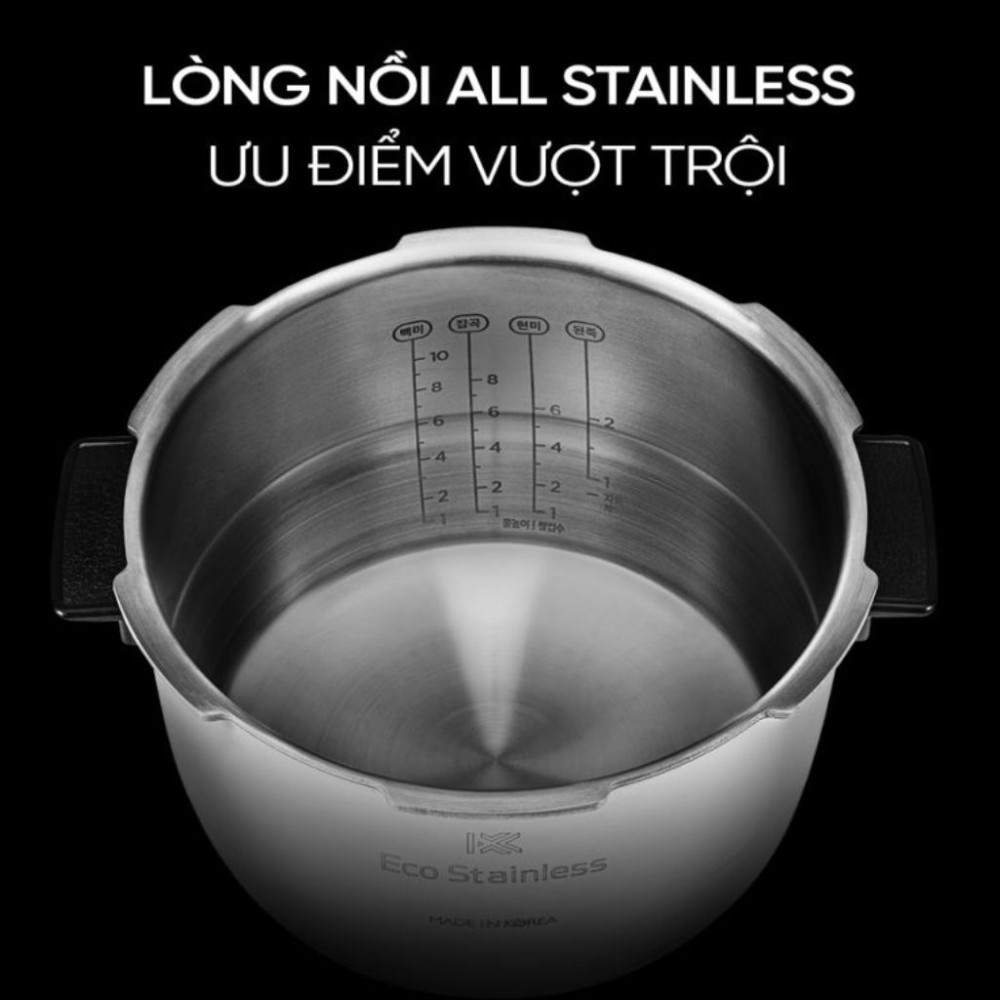 Nồi cơm điện cao tần áp suất kép Cuckoo CRP-FHTAS0610FW - Hàng chính hãng