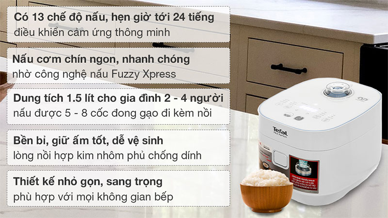 Nồi cơm điện cao tần Tefal RK522168 - Hàng chính hãng