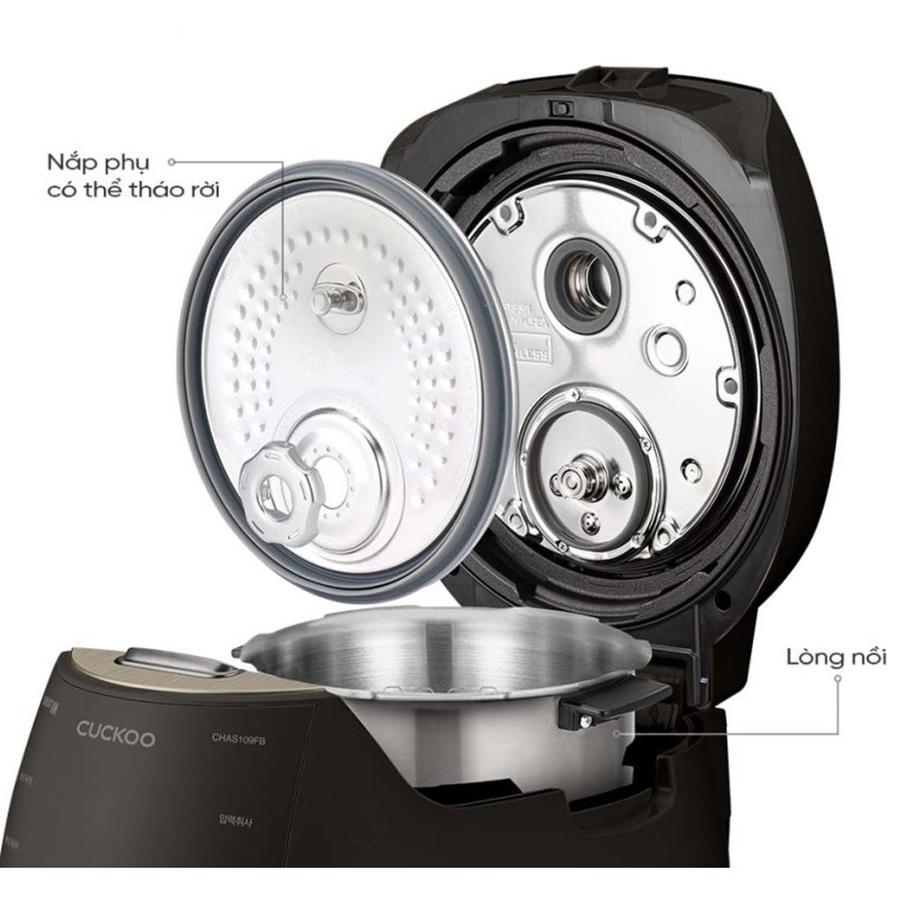 Nồi cơm điện cao tần áp suất Cuckoo CRP-CHAS109FB - Hàng chính hãng